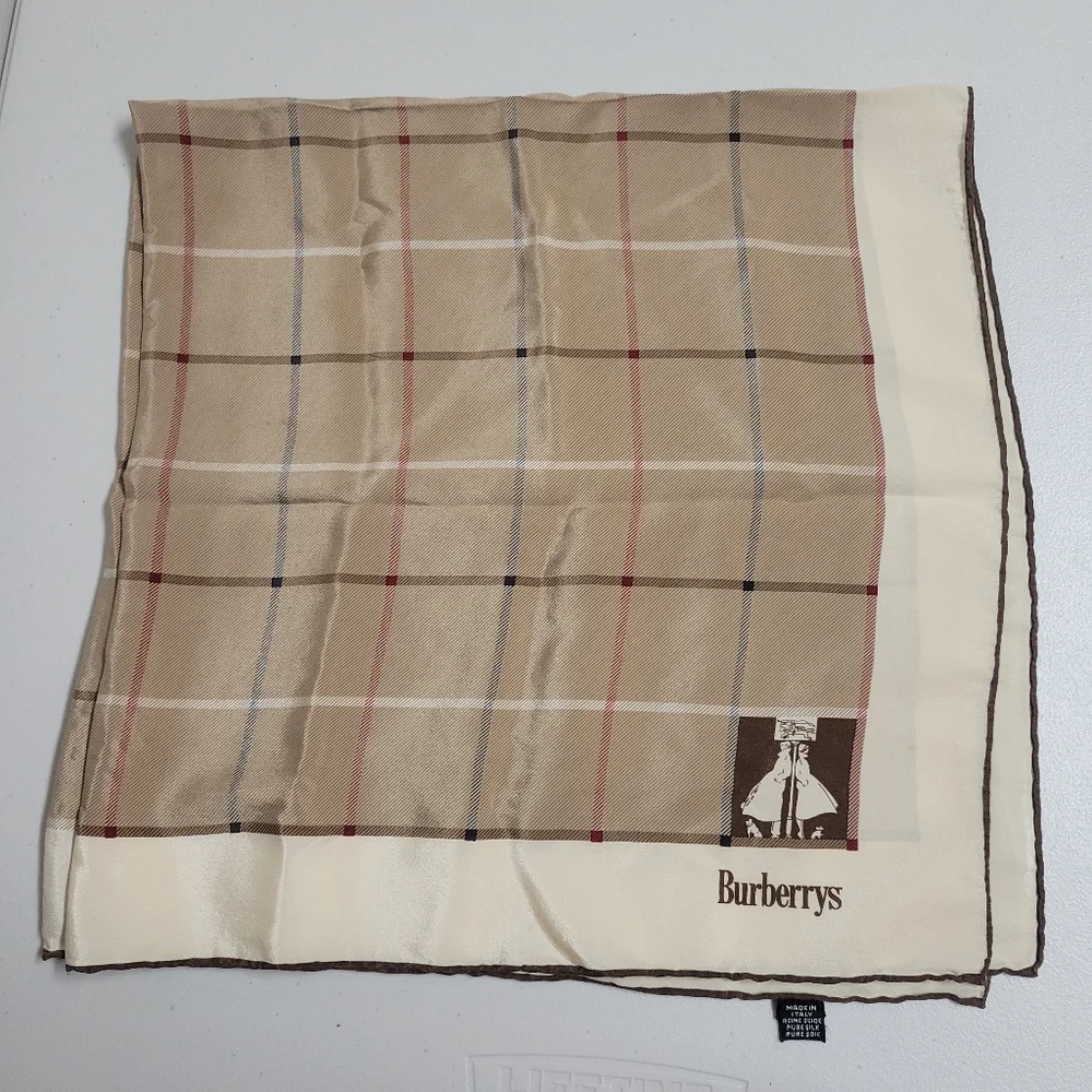 Vintage Burberrys Silk Scarf. - Picture 10 of 14